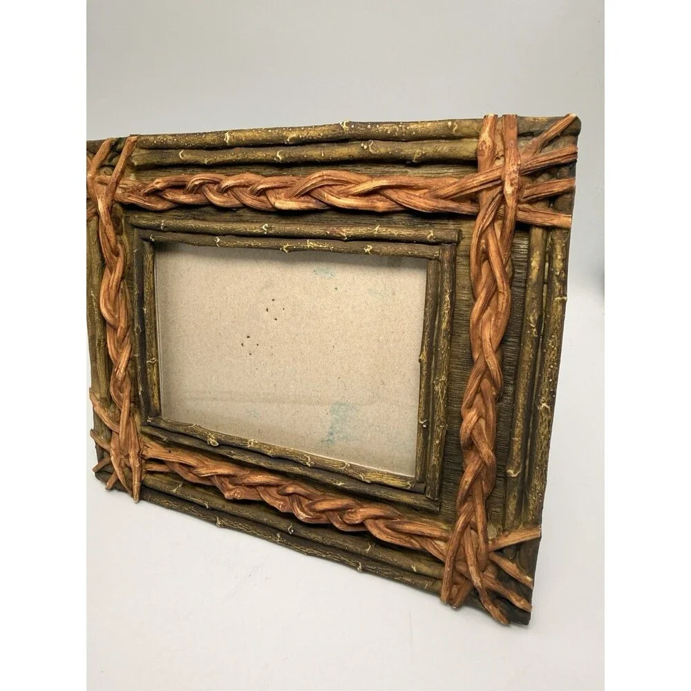Rustic Twig Vine Picture Frame Woodland Cabin Lodge Nature Cottage Farmhouse